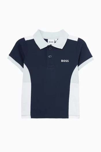Logo Polo Shirt in Cotton Piqué