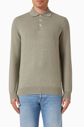 Knit Polo Sweater