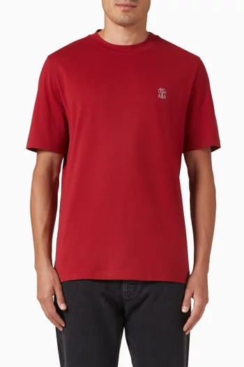 Logo T-shirt in Cotton Jersey
