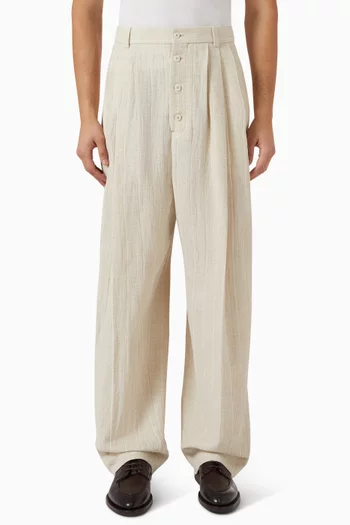 Le Fernando Pants in Cotton-linen