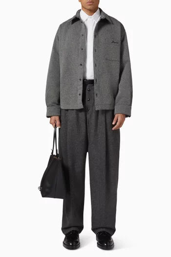 La Chemise Molino Shirt in Wool-blend