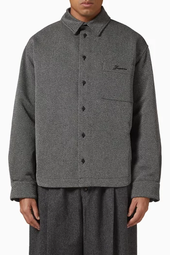 La Chemise Molino Shirt in Wool-blend