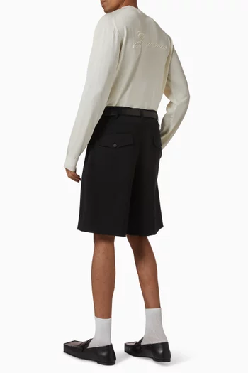Le Sweater Brodé in Wool-blend