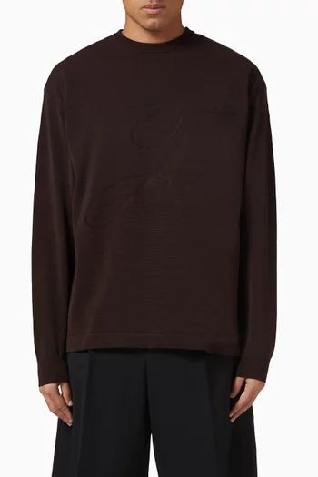 La Maille Lino Sweater in Cotton-blend