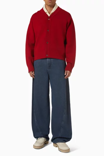 Le Cardigan Doppio in Merino Wool