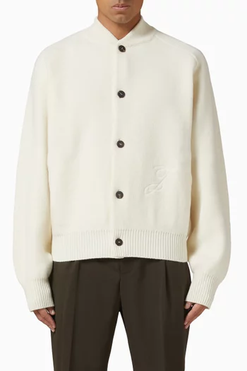 Le Cardigan Pallone in Virgin Wool-blend