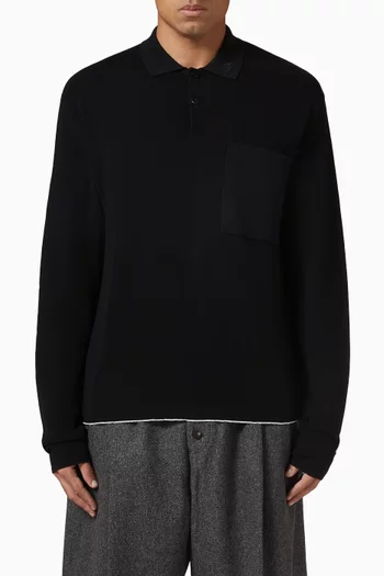 تي شيرت بولو تريكو مزيج قطن