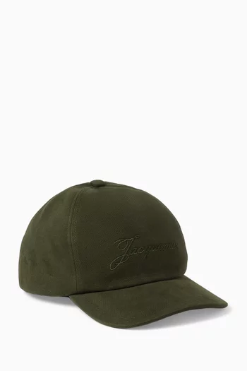 Logo-embroidered Baseball Cap in Felted Cotton