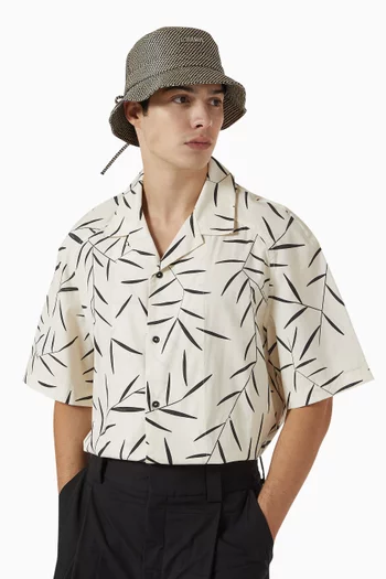 Le Bob Striped Gadjo Bucket Hat in Cotton