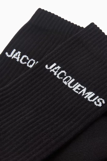 جوارب بشعار Jacquemus مزيج قطن عضوي
