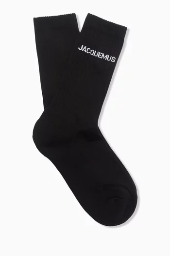 جوارب بشعار Jacquemus مزيج قطن عضوي