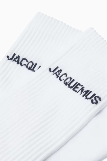 جوارب بشعار Jacquemus مزيج قطن عضوي