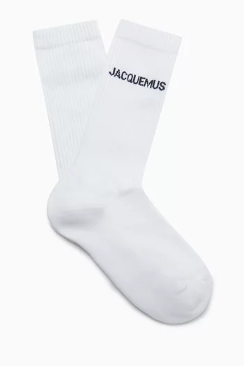 جوارب بشعار Jacquemus مزيج قطن عضوي