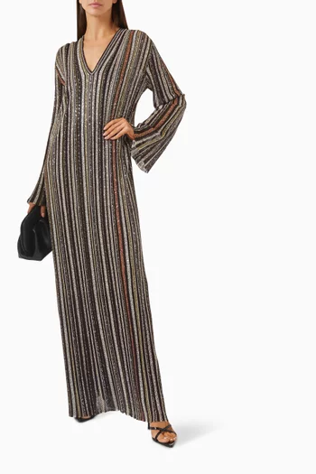 Sequin-embellished Dress in Rayon Blend