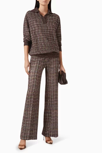 سترة بياقة بولو مزيج فيسكوز