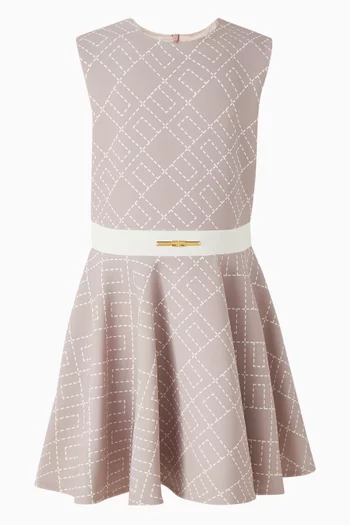 Monogram-print Dress