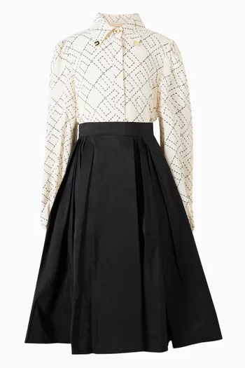 Mid-rise A-line Skirt