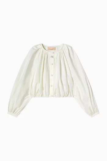 Cropped Top in Organza