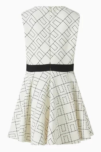 Monogram-print Dress