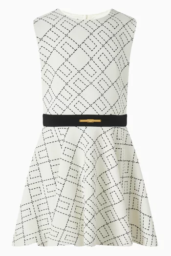Monogram-print Dress
