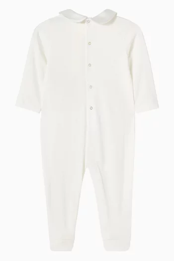 Bow Sleepsuit in Cotton
