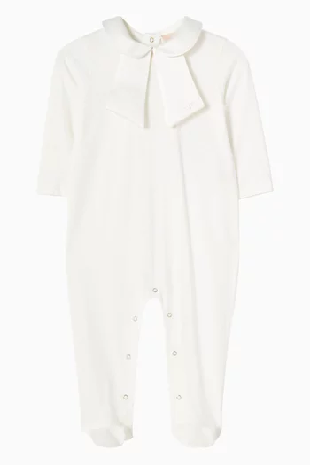 Bow Sleepsuit in Cotton
