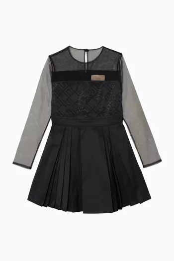 Mesh Embroidered Dress