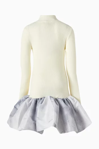 Bubble Hem Dress in Knit
