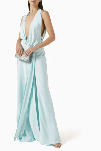 The Harlow Maxi Dress in Satin