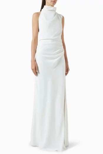 Constantina Maxi Dress in Satin