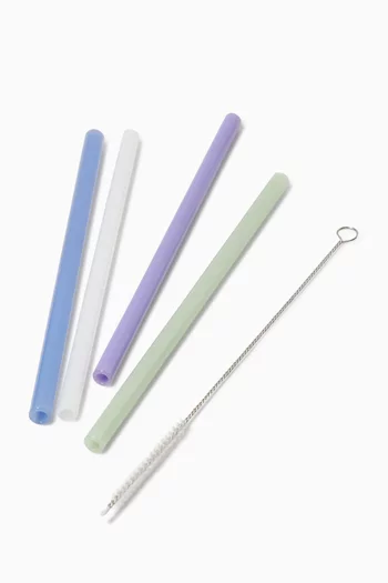 Limited-edition Opaque Straws in Glass, Set of 4