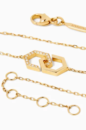 Infinity Diamond Bracelet in 18kt Yellow Gold