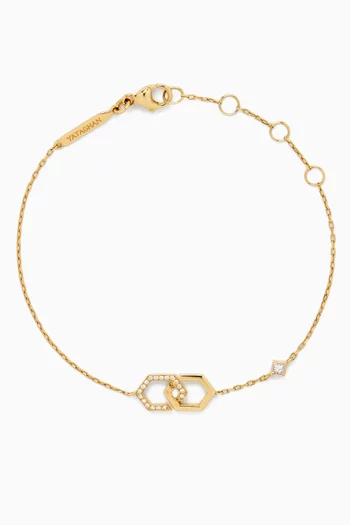 Infinity Diamond Bracelet in 18kt Yellow Gold