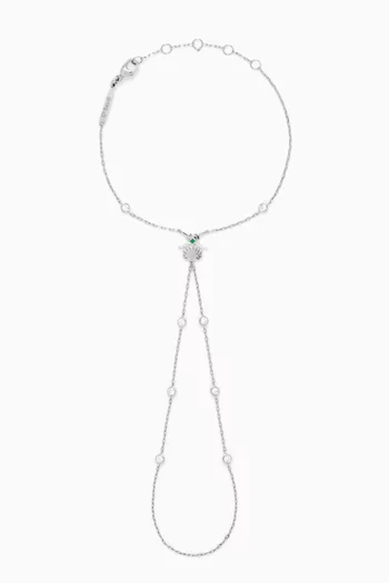 Turathi Diamond Hand Chain Bracelet in 18kt Gold