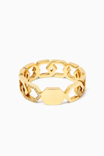 Infinity Diamond Eternity Band Ring in 18kt Gold