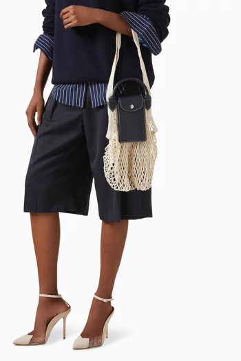 حقيبة كبيرة بتصميم شبكي قنب قطني من مجموعة لو بلياج