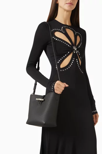 XS Le Roseau Bucket Bag in Cowhide Leather