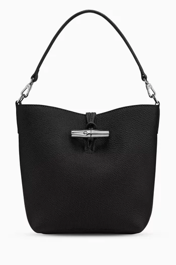 XS Le Roseau Bucket Bag in Cowhide Leather