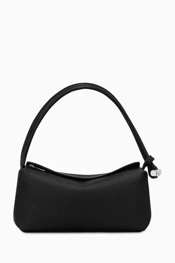 Medium Le Roseau Hobo Bag in Leather