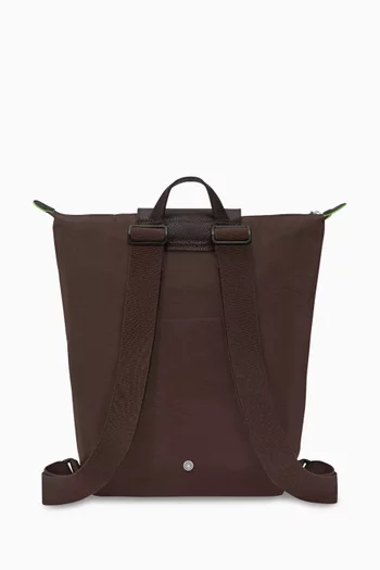 Medium Le Pliage Green Backpack in Canvas