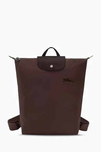 Medium Le Pliage Green Backpack in Canvas