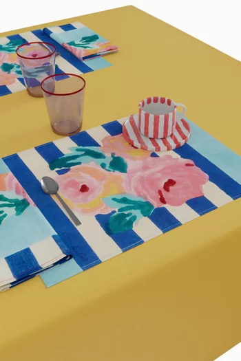 Nizam Stripes Blue-Natural Placemat