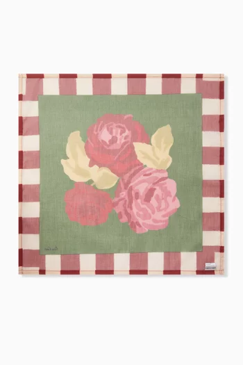 Nizam Stripes Green-Natural Napkin