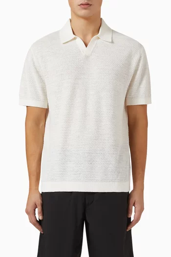 Brenan Polo Shirt in Pacific Linen