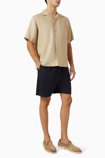 Drawstring Shorts in Summer Denim