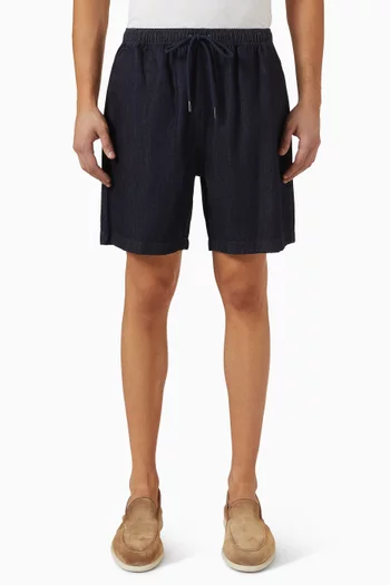 Drawstring Shorts in Summer Denim
