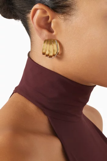 Allegra Earrings in 12kt Gold-plated Brass