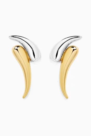 Aries Earrings in 12kt Gold-plated Brass