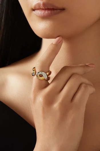 Odell Ring in 12kt Gold-plated Brass