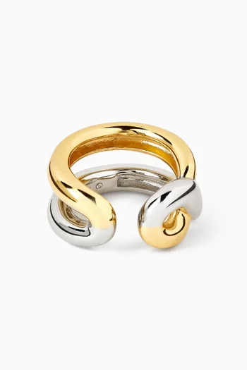 Odell Ring in 12kt Gold-plated Brass